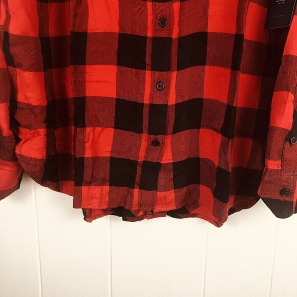 Lucky Brand Womens Button Back Plaid Shirt X-Large - Picture 7 of 15